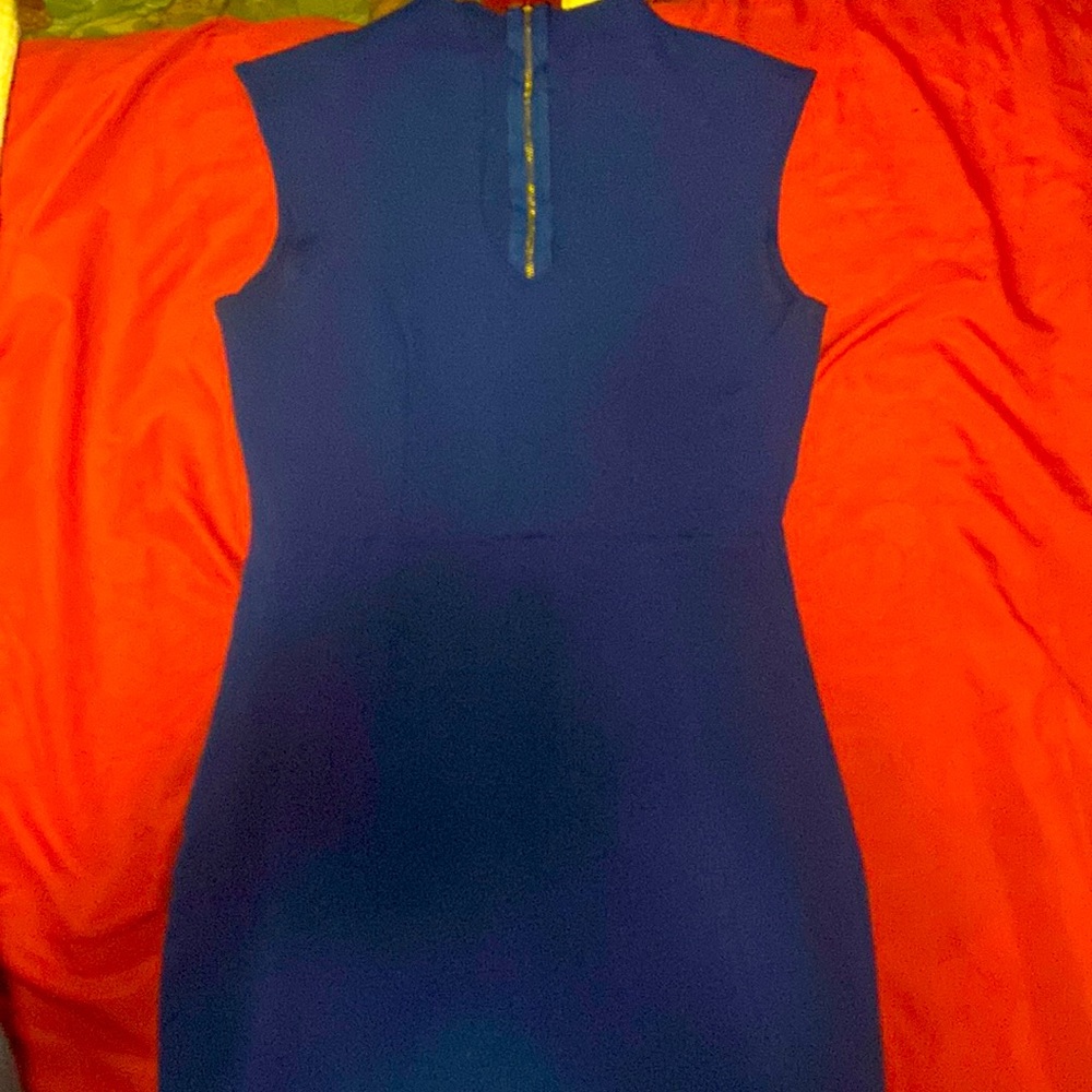 This is a dark blue dress